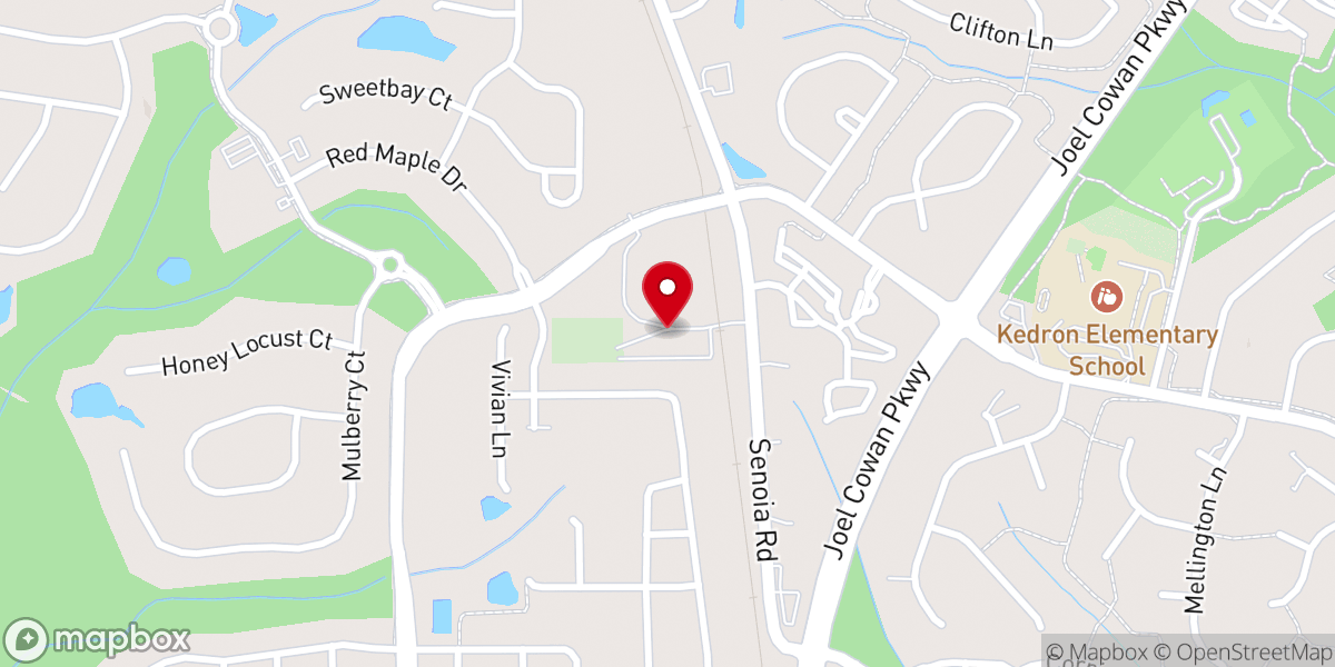 Map showing location of Wilksgrove Baptist Church