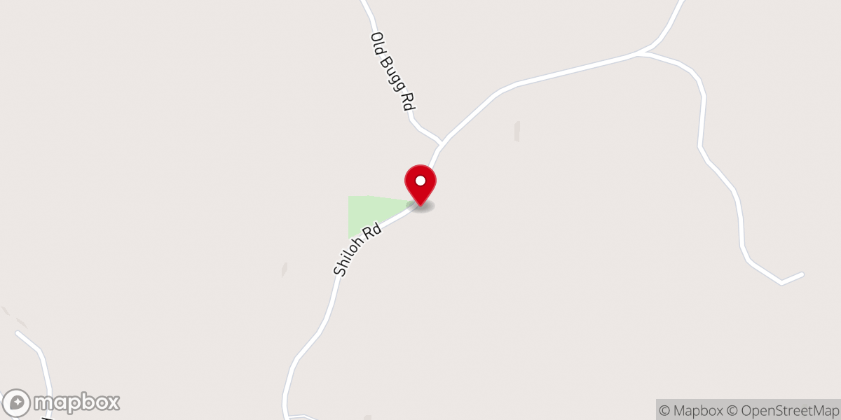 Map showing location of The Church at Shiloh