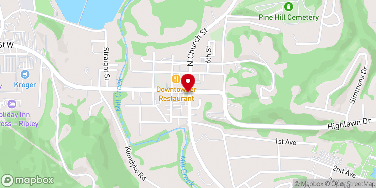 Map showing location of Parsons Jr S R