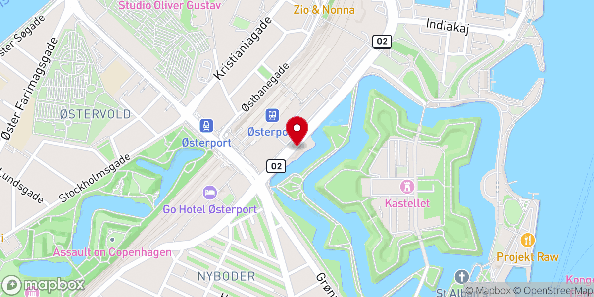 Map showing location of Svenska Gustafskyrkan