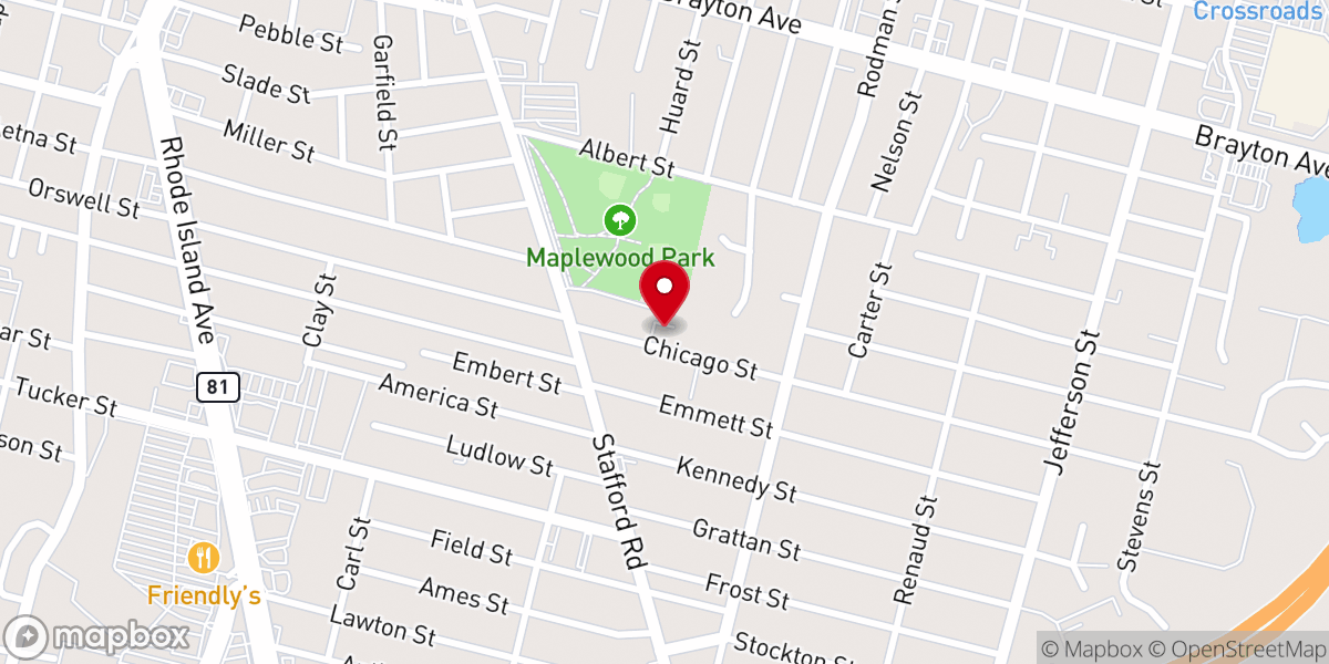 Map showing location of Saint Williams Church