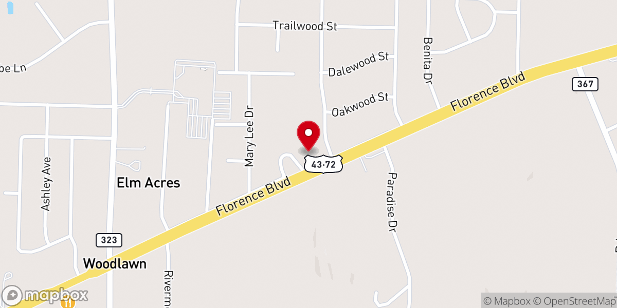 Map showing location of Plainview Church of Christ