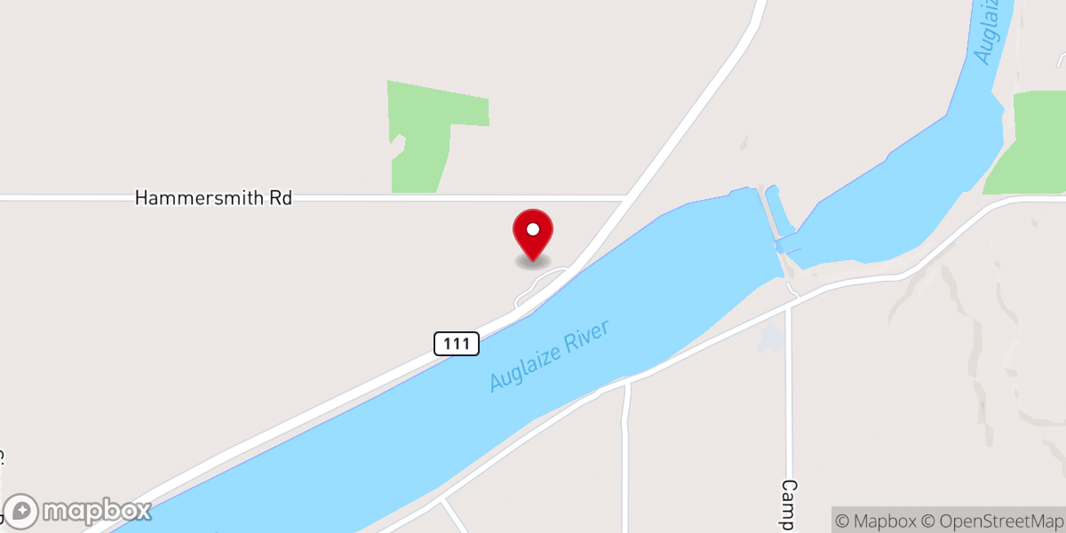 Map showing location of Kinsmen of the Cross