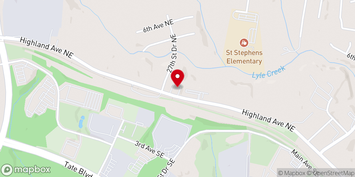 Map showing location of Bright Light Tabernacle Church