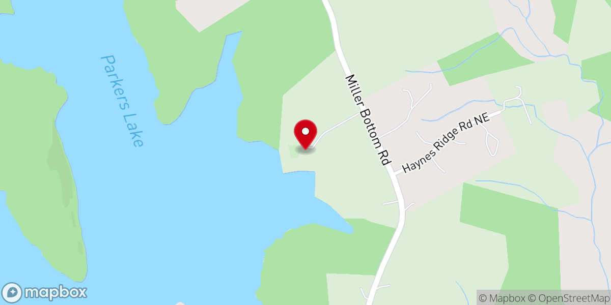 Map showing location of Summer Hill Baptist Church