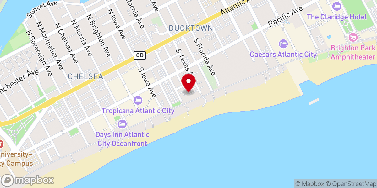 Map showing location of AC Arcade