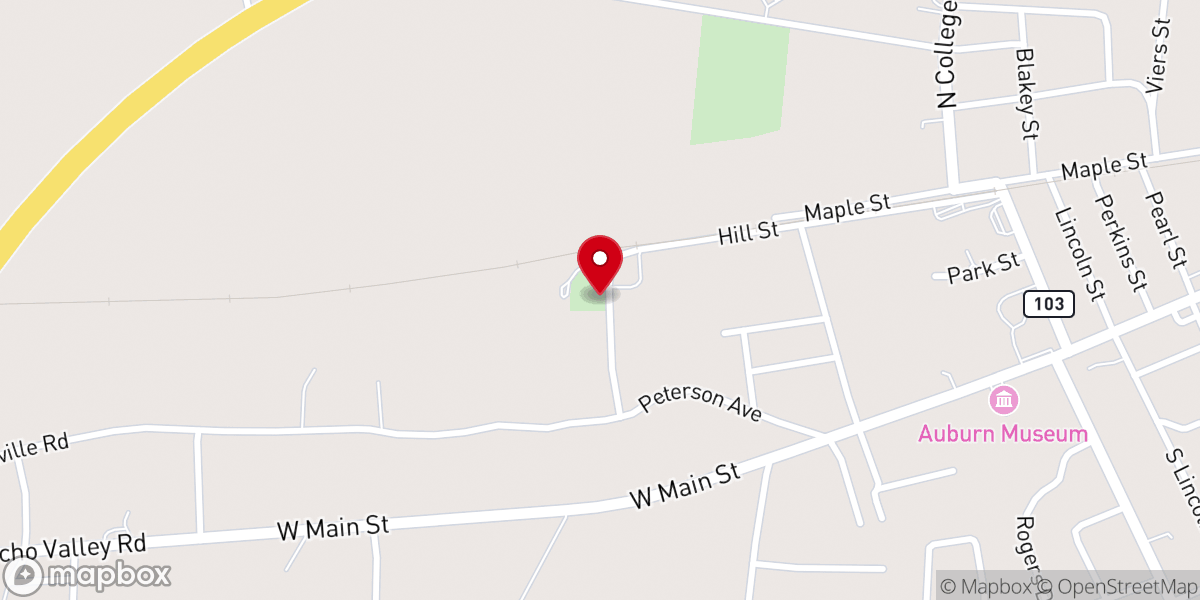 Map showing location of Macedonia Baptist Church