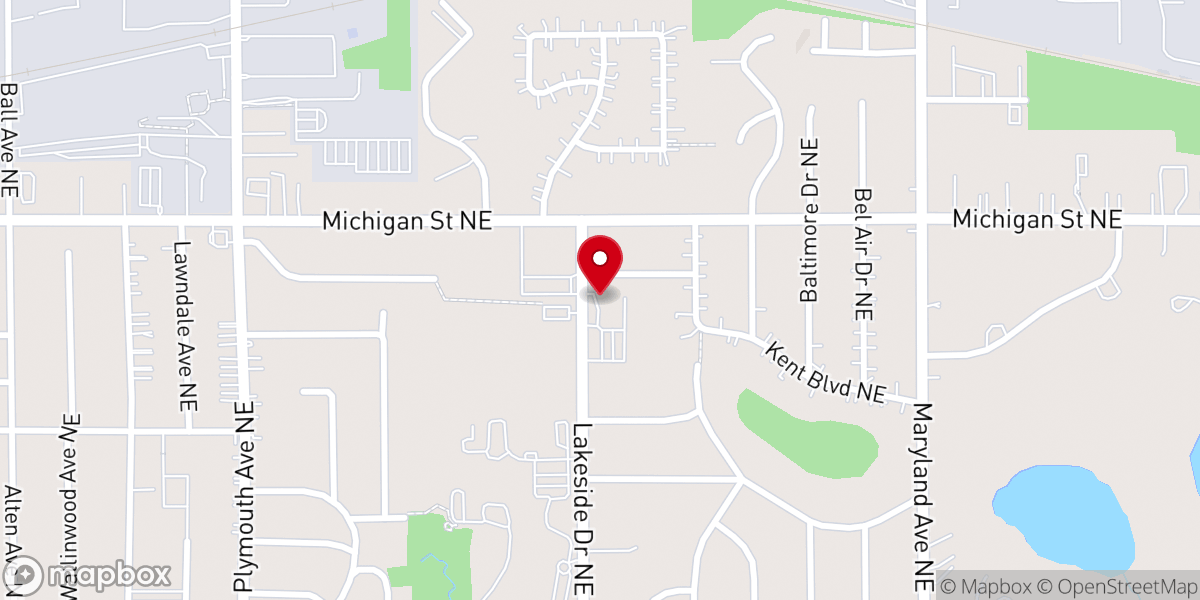 Map showing location of Holy Trinity Greek Orthodox Church