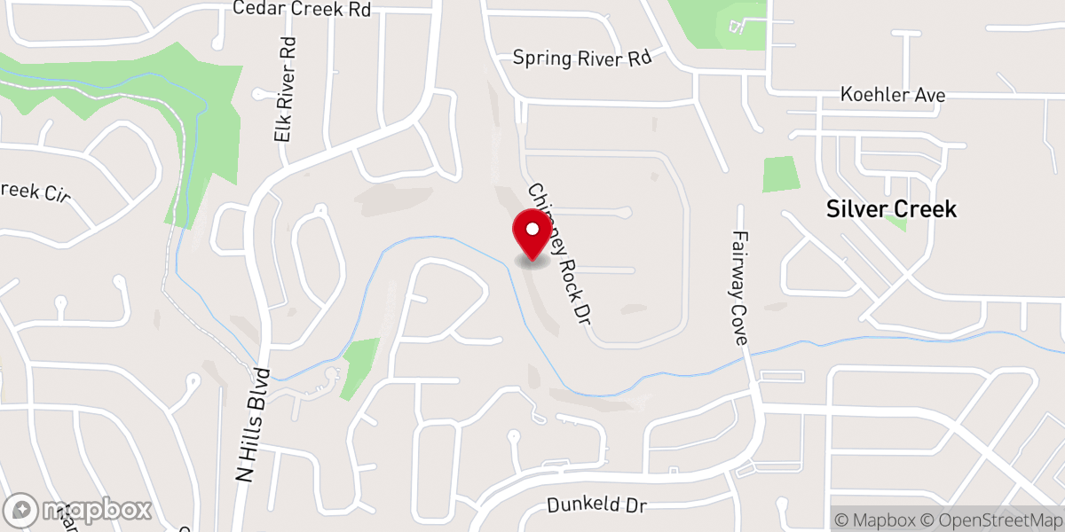 Map showing location of Unity Baptist Church