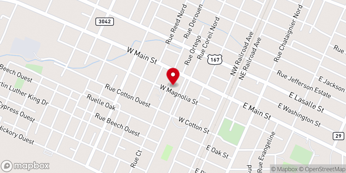 Map showing location of Ville Platte Gazette