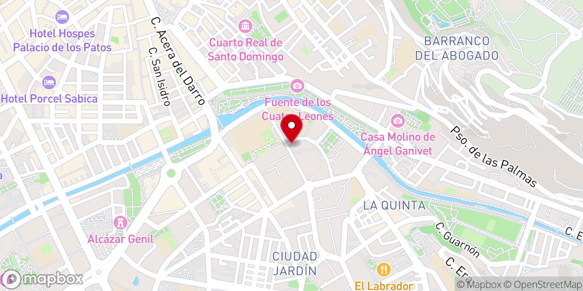 Map showing location of SC Granada
