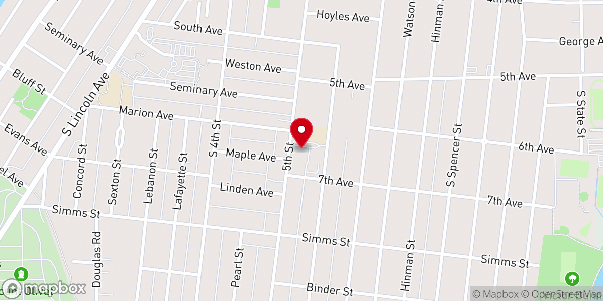 Map showing location of Our Lady of Good Counsel Catholic Church