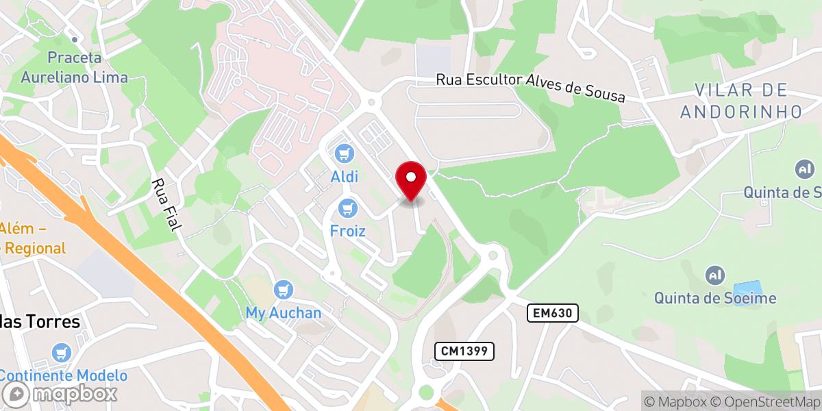 Map showing location of Igreja evangélica Filadélfia de vila d' este