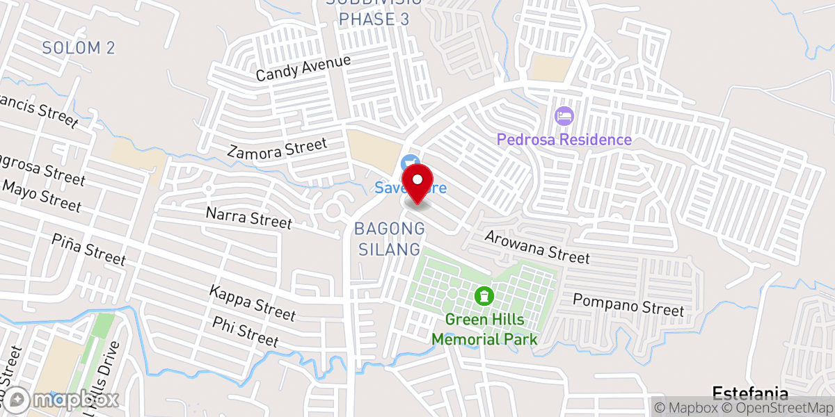 Map showing location of Light Bearers Fundamental Baptist Church