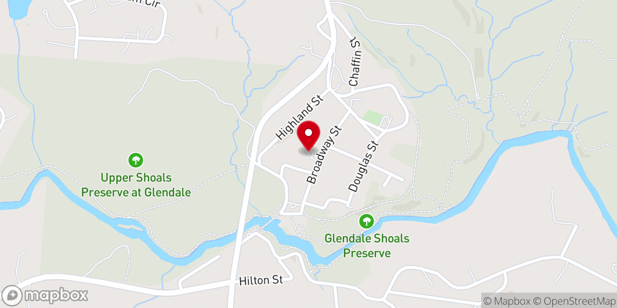 Map showing location of Church of Christ
