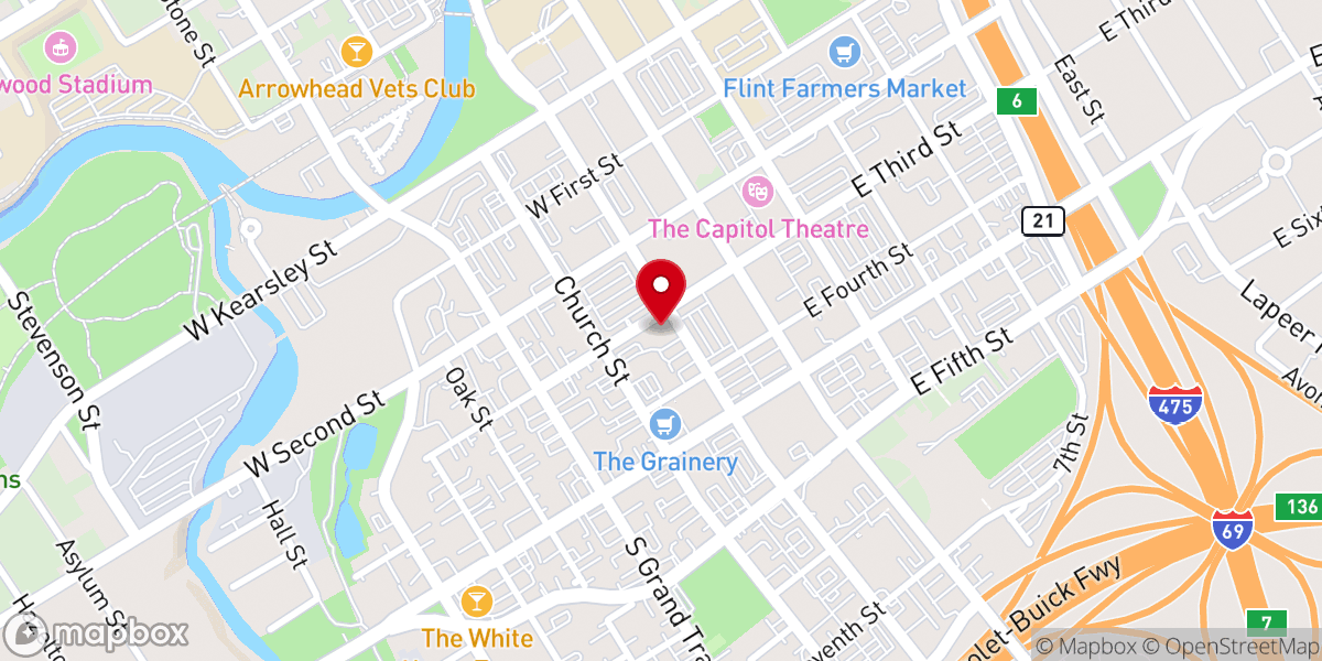 Map showing location of St. Matthew Parish Offices