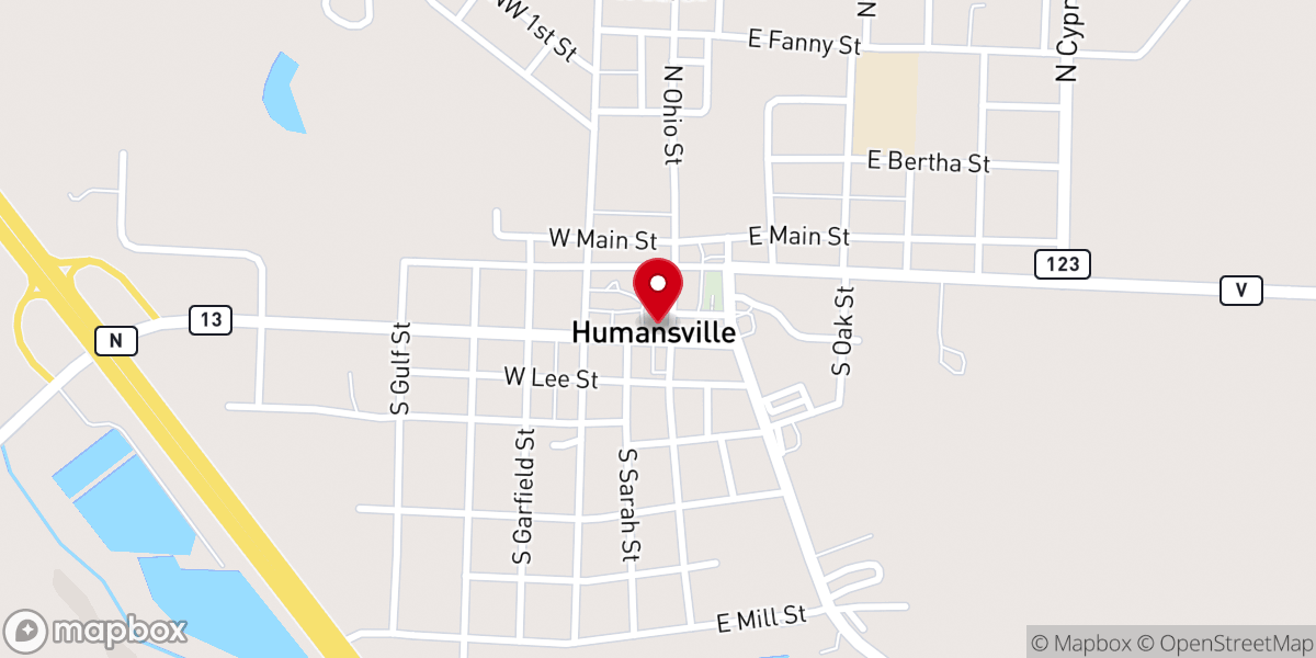 Map showing location of New Hope Center
