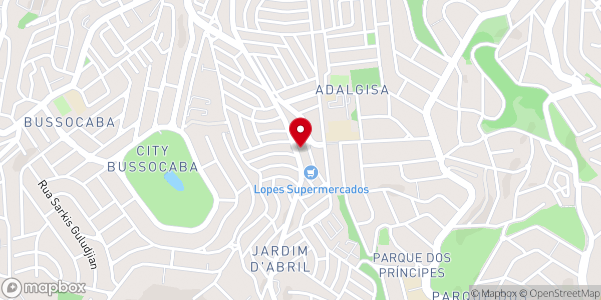 Map showing location of Igreja Base Osasco