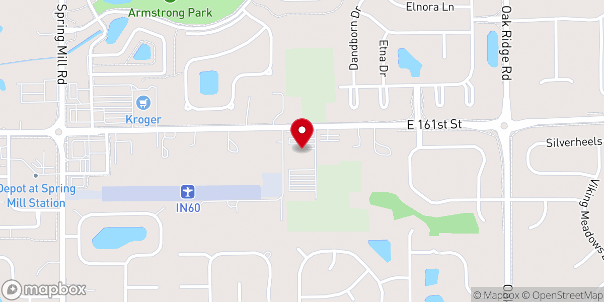 Map showing location of Community Bible Fellowship Church