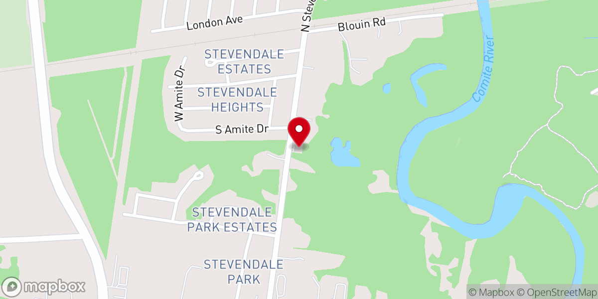 Map showing location of Holy Trinity Greek Orthodox Church