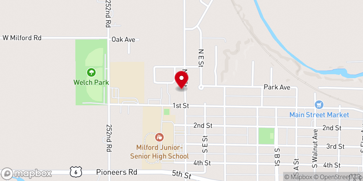 Map showing location of Beth-El Community Church
