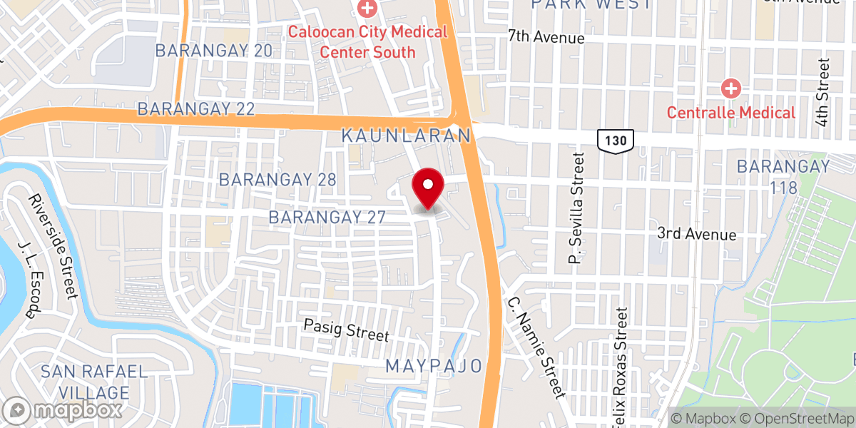 Map showing location of Pentecostal Missionary Church of Christ - Maypajo Caloocan City