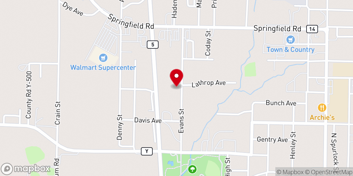 Map showing location of Church of God