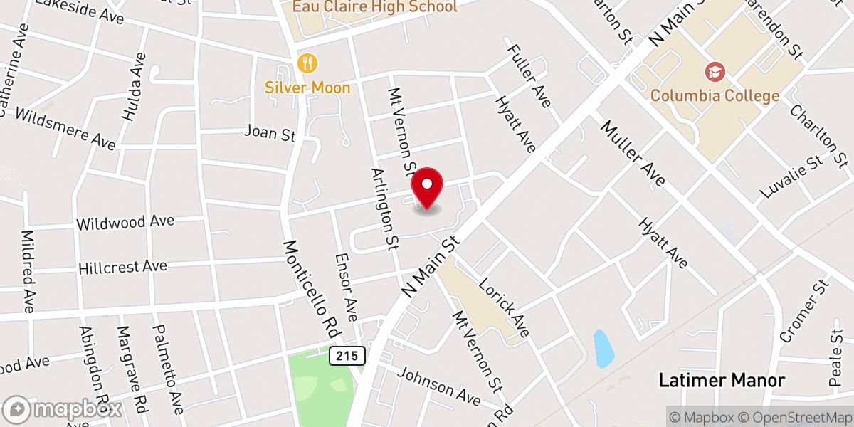 Map showing location of Lutheran Seminary