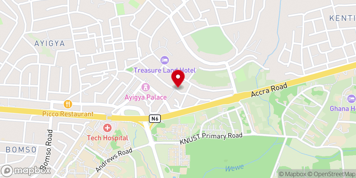 Map showing location of Bethel Methodist Church/ Guest House