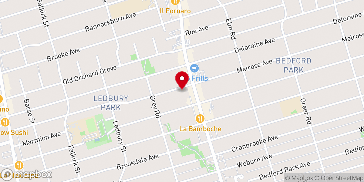 Map showing location of Melrose Community Church