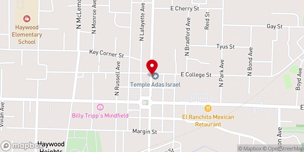 Map showing location of Christ Episcopal Church