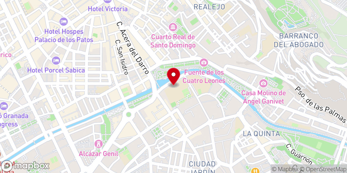Map showing location of Parroquia de San José de Calasanz