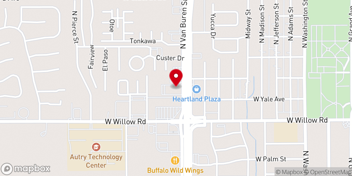 Map showing location of Crosspoint Church