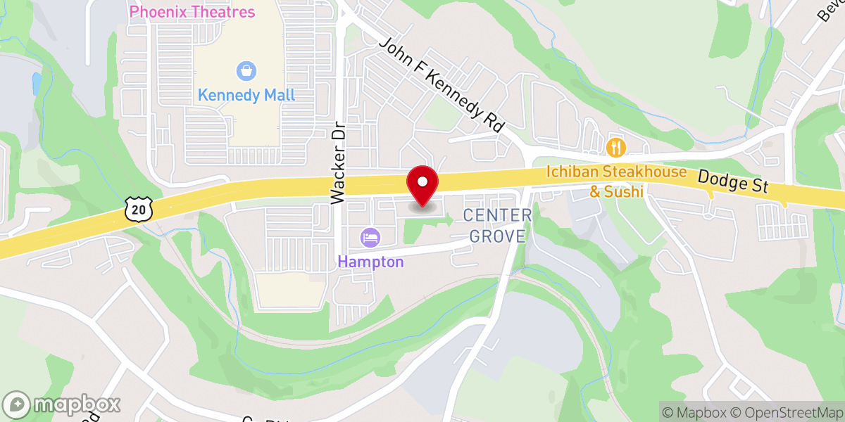 Map showing location of Heartland Church of Christ