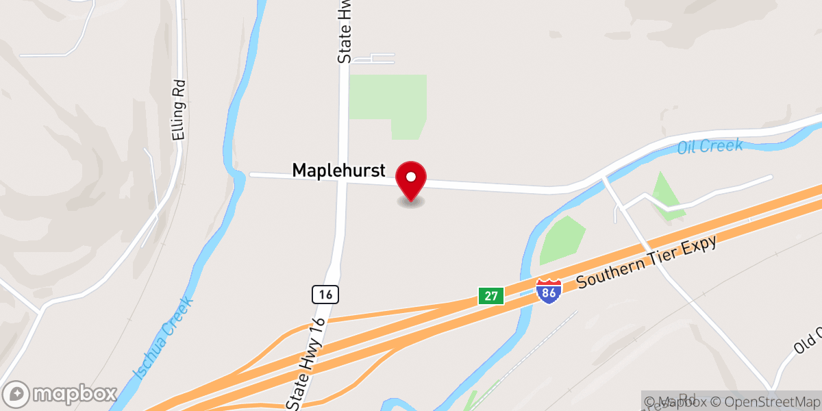 Map showing location of Maplehurst Baptist Church