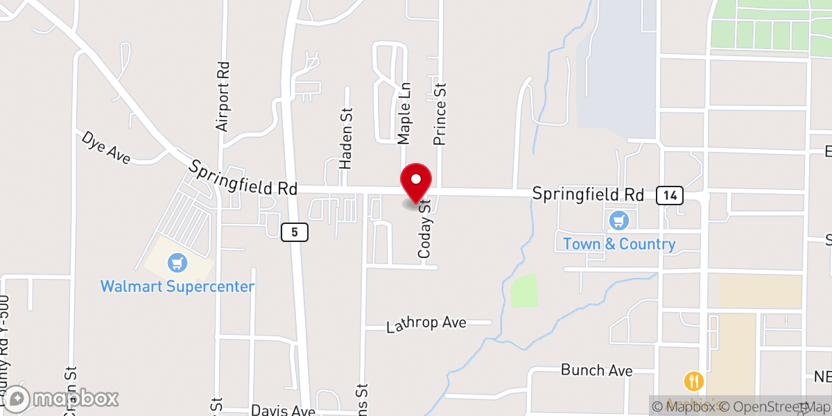 Map showing location of Church Of Christ