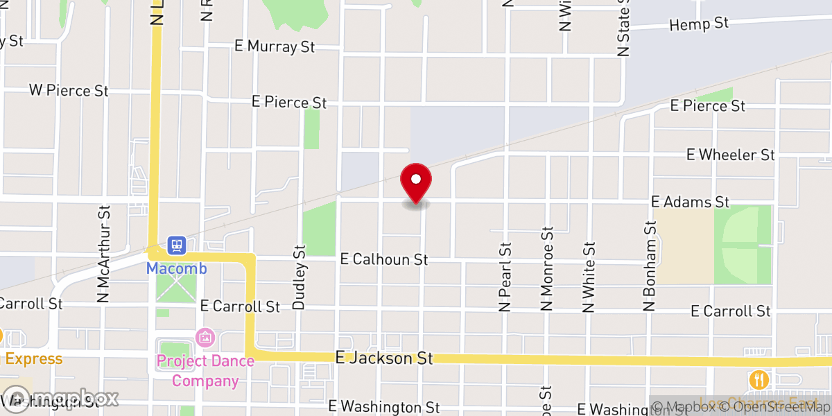 Map showing location of Holiness Outreach Ministry