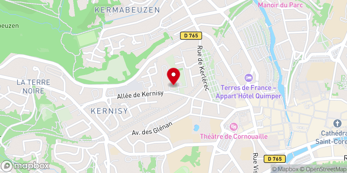 Map showing location of Chapelle Notre-Dame de la Miséricorde