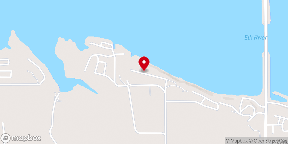 Map showing location of Grand Lake Baptist Assembly