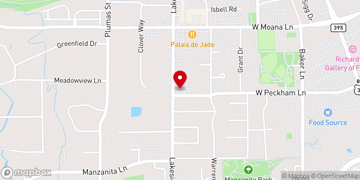 Map showing location of Shepherd of the Mountains Lutheran Church