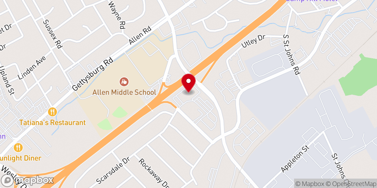Map showing location of Christ Community Church