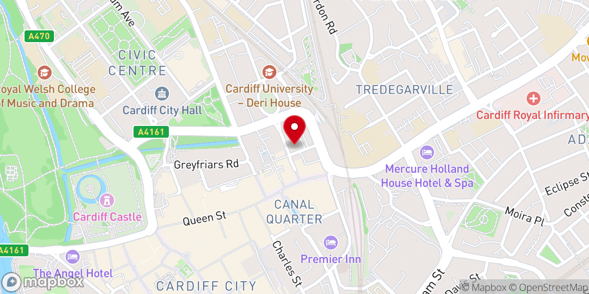 Map showing location of City United Reformed Church