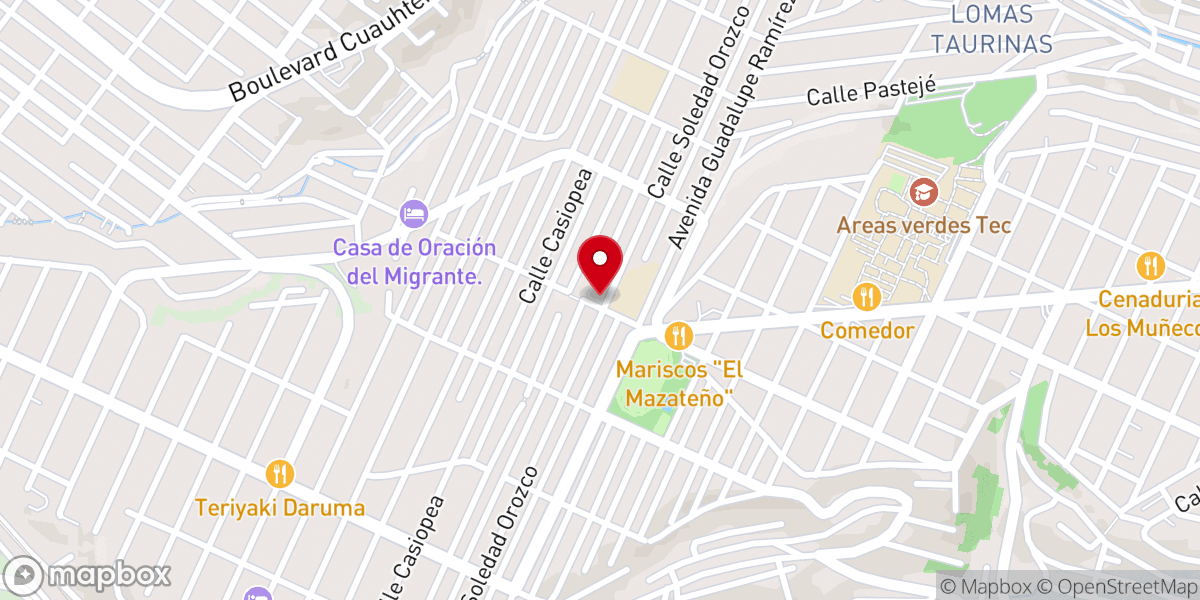 Map showing location of Parroquia Nuestra Señora de la Soledad