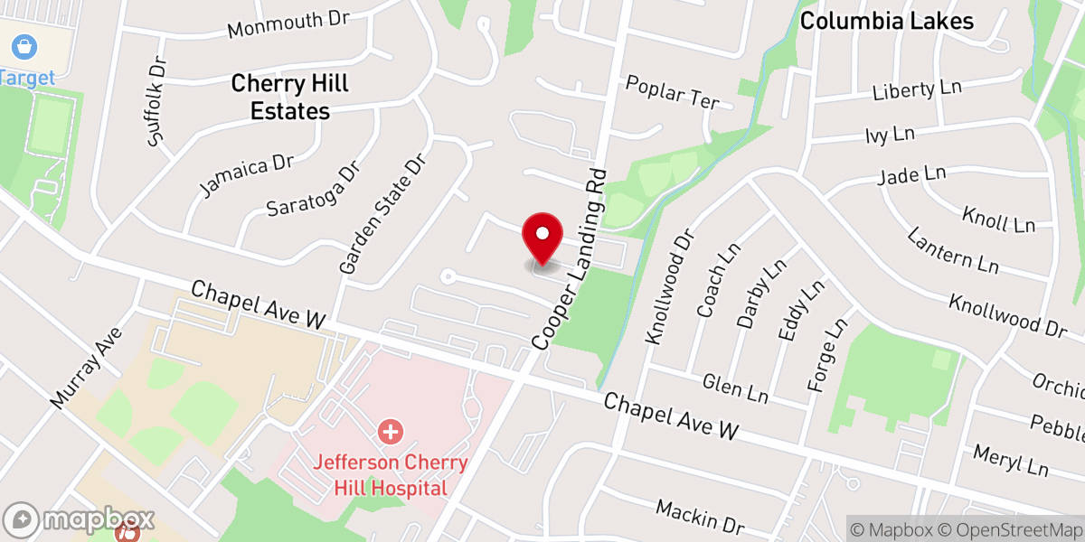 Map showing location of Cherry Hill Seventh-day Adventist Church