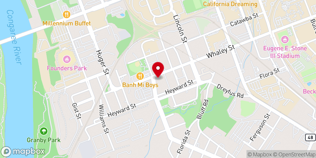 Map showing location of RADIUS Church - Carolina