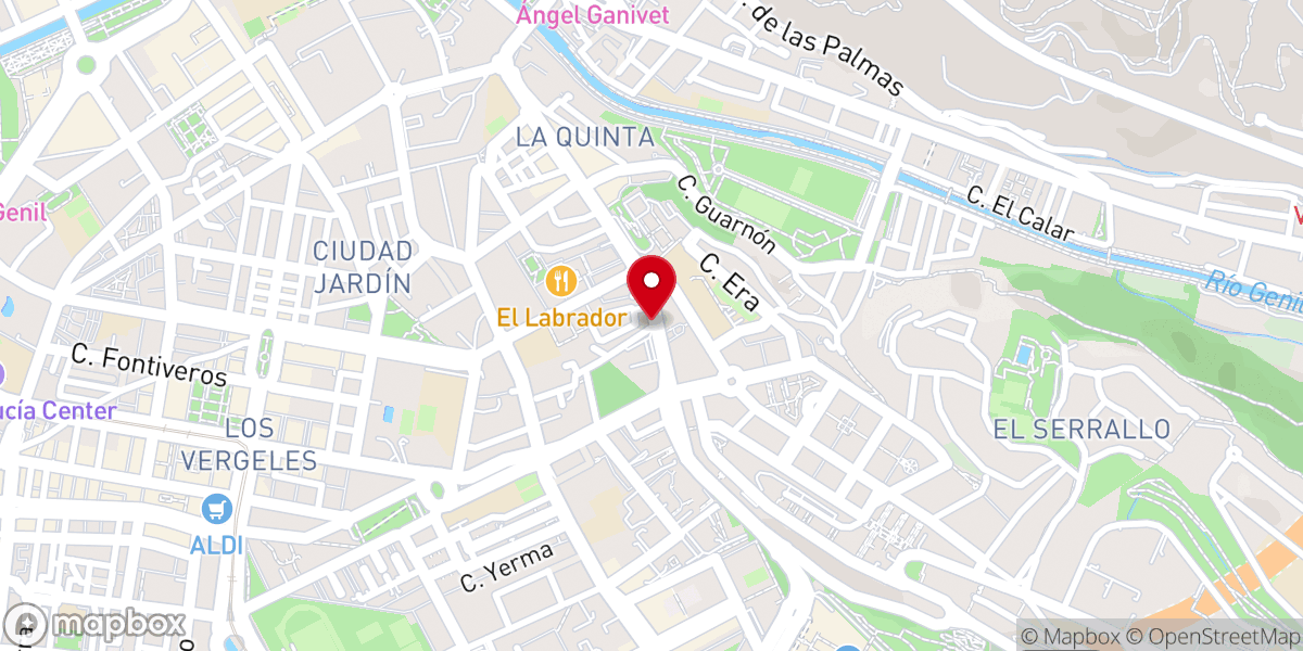Map showing location of Convento de las Hijas de la Caridad