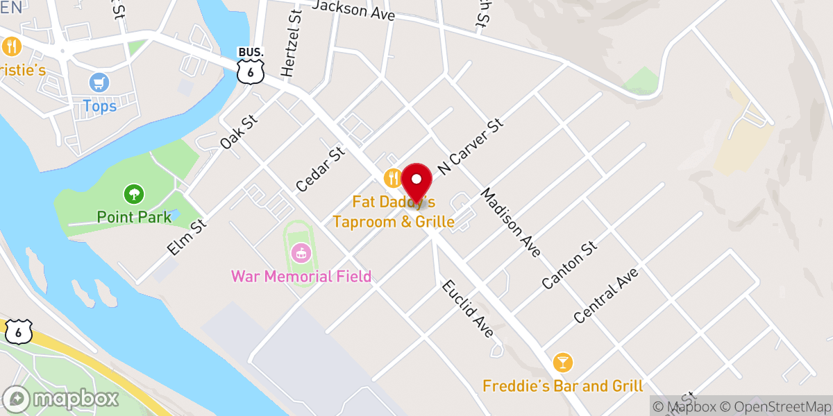 Map showing location of Draft House
