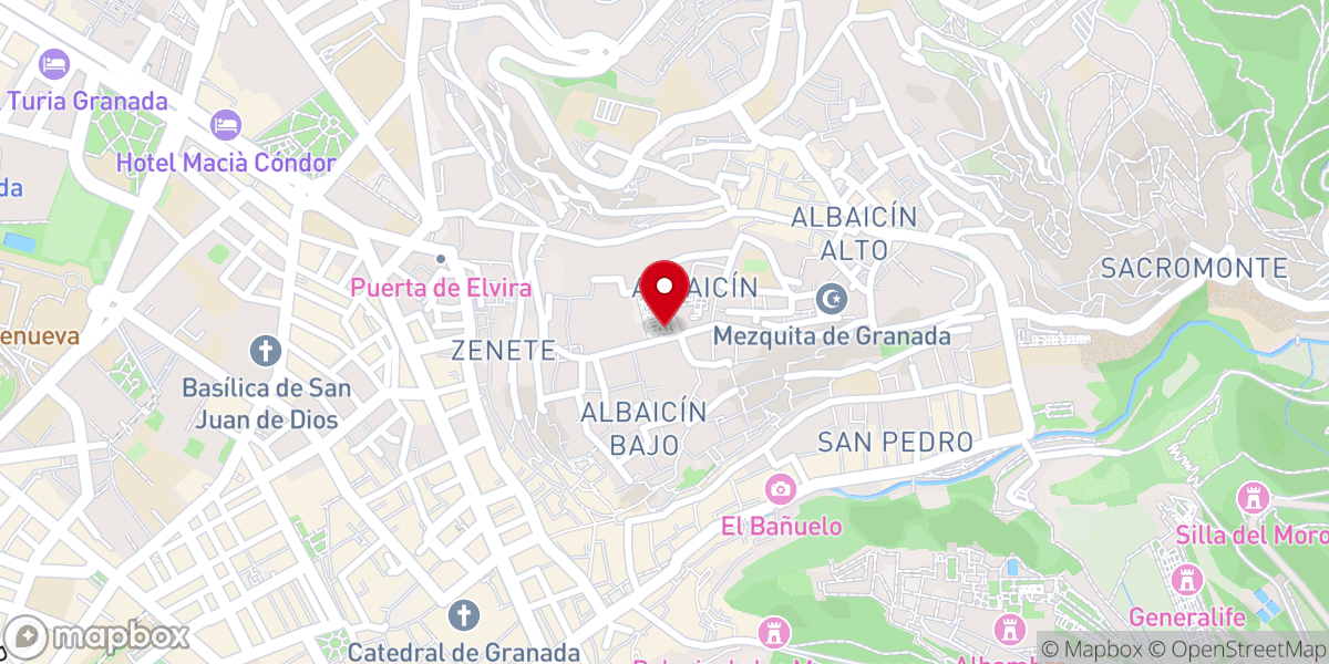 Map showing location of Mirador de Santa Isabel la Real