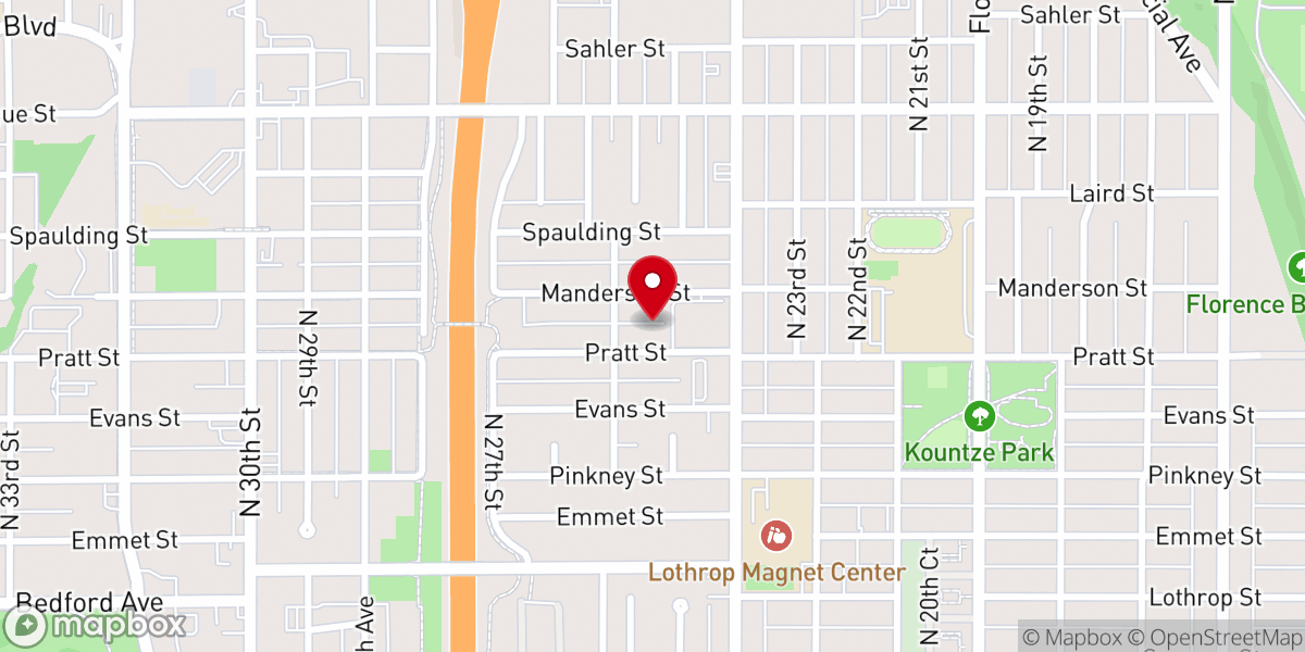 Map showing location of North Side Corps
