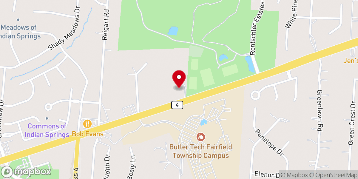 Map showing location of Hamilton Seventh-day Adventist Church